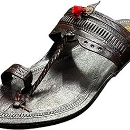 Red Gonda Block Brown Original Leather Premium Kolhapuri Chappal For Men-image-46