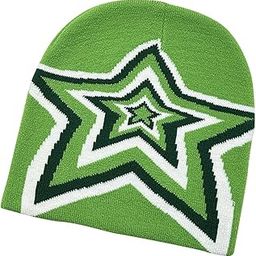 Women Knit Hat with Star Pattern Slouchy Beanie Soft Lightweight Warm Cap Green-image-37