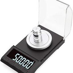 amiciTools High Precision LCD Digital Scale 50 g/0.006 g Powder Gold Jewelry Medicinal Herbs Weighing Electronic Pocket Scales with 2xAAA Battery (50g)-16