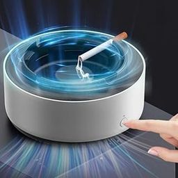 Prachit Portable Smokeless Ashtray, Air Purifier Smoke & Sand, Indoor Smoke and Odorless Cleaning Car Ashtray Cigarette Mud Ashtray for Home, Office, Hotel, Car (Grey)-image-20