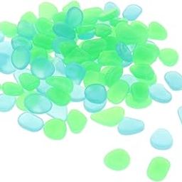 Club Bollywood®Glow in The Dark Garden Pebbles Stones for Path Yard Decor Blue and Green|Home & Garden | Garden D?©Cor |100 Pieces Pebbles Stones in A Pack.-image-50