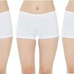 Pure Cotton Seamless Plain Solid Boyshort Panties for Women Underwear Briefs Low-Waist Boyshorts Stylish Undergarments | Boy Shorts for Girls, Combo Pack of 3-image-58