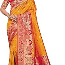 Heavy Banarasi Heavy Saree for women with Unstitch Heavy Blouse Piece-image-44