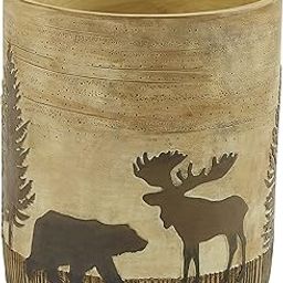 Park Designs Black Forest Waste Basket - Beige-picture-28