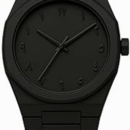 Aura Unisex Arabic Numeral Watch, 40mm Matte Black Dial, Lightweight Fibre Case and Band, Splash Resistant-image-61