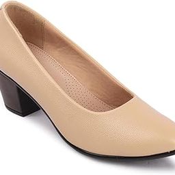 Women Comfortable Block Heel Pointed Toe Slip On Fashion Shoes for Daily use, Office use, Casual use-14