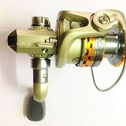 Spinning Fishing Reel Heavy Duty Aluminium Spin Wheel | Right & Left Grip Type Interchangeable Metal Shaft Handle Smooth 5.1:1 Gear Ratio | Fishing Reel Set for Fishing Rod-picture-3