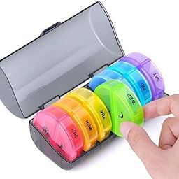 Rabbonix Portable Medicine Organizer Box Tablets Container Case Travel Pill Box For 07 days | Multicolor | 01 Pcs-image-9