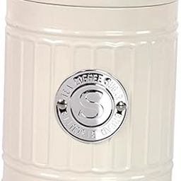 Kitchen Canister Rustic Coffee Ground Bean Tins for Coffee Beans Flour White S-image-45