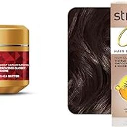 Streax Serum Shine Hair Mask 200 gm, Hair Mask for Frizzy Hair + Streax Gel Hair Colour Dark Brown 150 ml, Hair Serum for Frizzy Hair, Hair Colour Brown, Grey Coverage Hair Colour-image-5