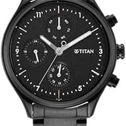 Neo Black Dial Quartz Multifunction Stainless Steel Strap Watch for Men-NR1803NM01/NT1803NM01-49