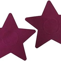 Lr Decor Bazaar Ladies Pentagram Shaped with Skull Design Nipple Covers Purple-image-16