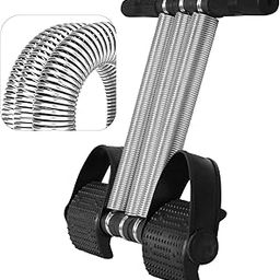 Triple Spring Tummy Trimmer Exercise Equipment and comfortable handles Black-image-45