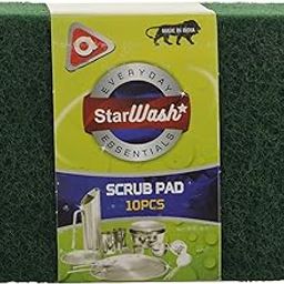 Star Wash Polyester Multipurpose 6x4 Inch Scrub Pad (Green, 150-Piece)-image-28