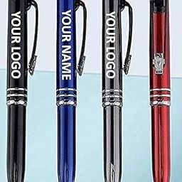 HIMOKSH 3 in 1 Metal Body LED Flashlight Pen with Touch Screen for All Android Smart Phone//Tablets/iPad/iPad Pro/iPhone with Customized Name & Logo (Pack of 1)-11