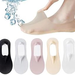 Women's Low Ankle Length Ultra-Thin Transparent Socks, Sneakers No Show Women/Girl Cotton Socks, Fashion Summer skin Low Cut Stocking socks - (4 Pair, Multicolor)-20