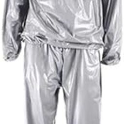 UJEAVETTE 2xFitness Sauna Suit Exercise Gym Home Sweat Suit Hoodie Pants Yellow M-image-76