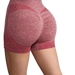JIYA FASHION Women's Seamless Workout Set, High Waist Gym Shorts, Exercise Outfit, Black-image-81