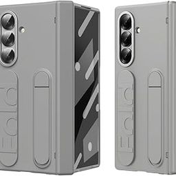 AEETZ Premium Case/Cover for Samsung Galaxy Z Fold 7 5g Case with Kick Stand, Wristband & Hinge Protective Back Case for Galaxy Fold 7 with Front Screen Protector & Camera Protection (Wristband Grey)-image-8