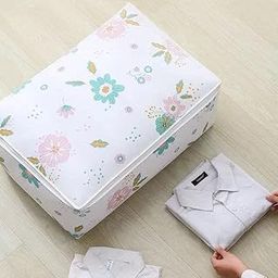 VishAl smart MAll Large Blanket Storage Bag for Pillows, Coats & Jackets Moisture-Proof, Dustproof, Underbed Storage Organizer Foldable, Durable with Transparent Window (58x40x22CM) (Pack of 2)-24