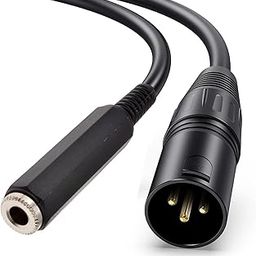 [ 0.3 Meter ] XLR 3 Pin Male to 6.35mm Female Cable, XLR Male - 6.35mm Female Adapter, 30 CM XLR Male to 1/4" Female Adapter, TRS 6.35mm to XLR 3 Pin Mono Audio Cable-picture-13