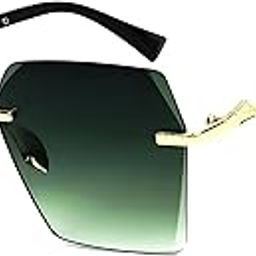 Square Sunglasses Free Size for Women Men Green vintage Italic design with full UV protection, offering comfort and protection for everyday wear Size Free (D-2, Green)-image-84