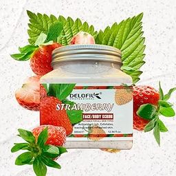 DELOFIL Strawberry Face & Body Scrub (380 ml) | Skin Smoothening Peeling Scrub | Weekly Exfoliation | Removes Dead Skin Cells and Excess Oil | Soft, Smooth & Clear Skin | Paraben Free-image-7
