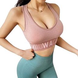 Women's Seamless Racerback Sports Bra Size (28 Till 34) Pack of 1 Peach Color-32