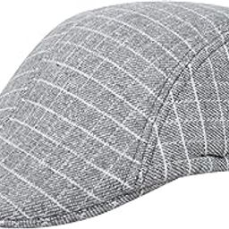 FabSeasons Cotton Casual Golf Flat Cap & Hats For Mens Light Grey, Free Size-image-89