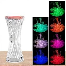 SELLER ZONE Crystal Humidifier | Cool Mist Diffuser | 7 LED Lights | Touch & Button Control | USB Aroma Air Purifier (270ML)-image-116