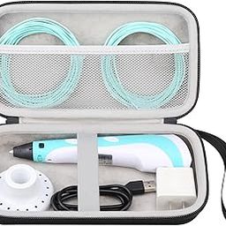 Elonbo 3D Pen Carry Case for SCRIB3D P1 3D Printing Pen with Display, Extra Mesh Pocket Fits PLA Filament, Stencil Book , Project Guide, and Charger, Black(CASE ONLY! SCRIB3D P1 Not Included)-image-20