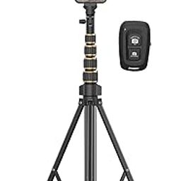 X3 Selfie Stick with Tripod Stand, 6 Feet Length, Wireless Remote, Detachable Holder, Bluetooth Compatible for iPhone/Android - Perfect for Vlogging & Photo Shoots (Tripod Big)-12