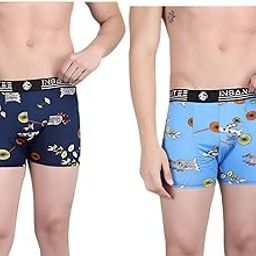 Men's Nylon Stretch Printed Trunk | Ultra-Soft, Breathable Innerwear for Men | Stylish & Supportive Fit-7