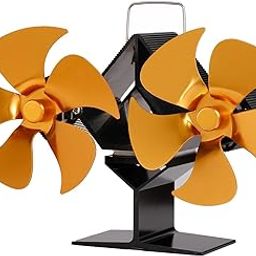 STYLEHEAVEN Fireplace Fan Household Wood Fire Place Stove Silent Fuel Saving Golden|Home & Garden|Home Improvement|Heating, Cooling & Air|Fireplaces & Stoves|Other Fireplaces & Stoves-image-2