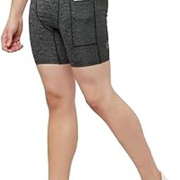 TRUEREVO 5 Inch Running Tight Shorts with Mobile Phone Pocket for Men Ultra Light Dry Fit Polyester Fabric-75