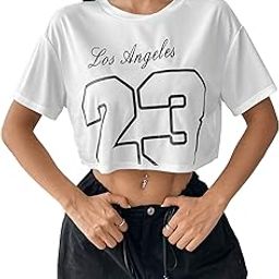 Los Angles-Pure Cotton Black Half Sleeve | Round Neck | Oversized/Loose Fit | Down Shoulder | Graphic Print Oversized Tshirt for Woman | Western Tops for Women Stylish-image-14