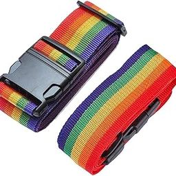 CNB Luggage Belt Suitcase Strap - Pack of 2 | Heavy Duty Material | Adjustable Travel Belt for Suitcase (Random Color)-18