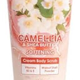 Gineva WATSONS Camellia & Shea Butter Softing Cream Body Scrub | Vitamins B3 & E | Walnut Shell Powder 200g-image-19