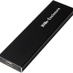 M.2 NVMe SSD Case NVME SSD Enclosure Type-C Interface M.2 NVMe Hard Disk Case Aluminum Alloy External Hard Drive Case with Cable-0