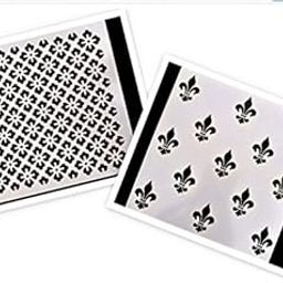 DCAD Stencils - Reusable Craft Stencils for Sketching/Painting/Scrapbooking & Mixed Media Floral, Motifs, Traditional Pattern Set3-6"X6" - 2 Stencils -1 Stencil of Each Design - Total 2 pc-image-35
