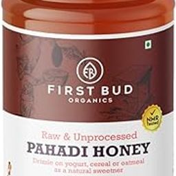 First Bud Organics - Pahadi Honey (500g) | Organic Raw Honey NMR Tested | Pure Natural Honey in Fresh Packaging | Wild Forest Raw Organic Honey Unprocessed-image-56
