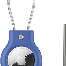 Meliya Airtag Holder for Apple AirTag Secure Holder with Wire Cable, 1 Pack Air Tag Lock Case Keychain Key Ring Key Chain Luggage Tag for Keys, Luggage & More (Black)-22