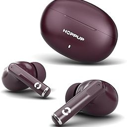 HOPPUP AirDoze S40 Earbuds with 13MM Drivers, 40H Playtime, Rage Mode,ENC & Type-C Bluetooth (Wine, True Wireless)-15