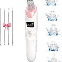 2023 Newest Blackhead Remover Pore Vacuum,Facial Pore Cleaner-5 Suction Power,5 Probes,USB Rechargeable Blackhead Vacuum Kit Electric Acne Extractor Tool for Adult-picture-36