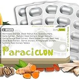 Paraciclon Ayurvedic Colon Detox, Stomach Clean, Gut Cleanser, Yeast Support | Black walnut hull, Wormwood, Quassia amara, Turmeric, Garlic, Ginger & more - 60 tablets-4