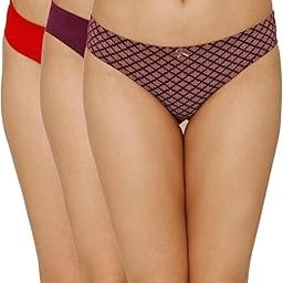 Women's Cotton Elastane Classic Solid Bikini (Pack of 3)-image-28