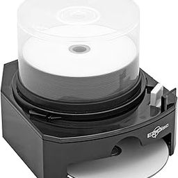 EZ Disc CD/DVD Disc Dispenser - Black Plastic - Media Storage - Home Office-image-22