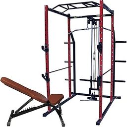 Gamma Fitness Ultimate Power Rack for Strength Training with Adjustable Bench PRP-27 | For Home and Gym Workouts-picture-29