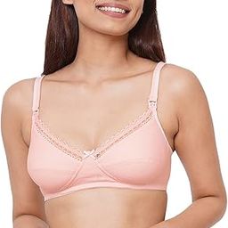 inner sense Organic Cotton Bamboo Nursing Bra for Women I Non Padded and Wire Free Feeding Bra I High Coverage Maternity Bra with Hook and Eye and Lace Trim-picture-34