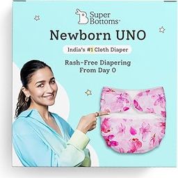 superbottoms Newborn Uno Cloth Diaper-Reusable & Washable Cloth Diaper For Newborn Babies From 0-3 Months (0-7 Kg),Softest & Safest Newborn Baby Cloth Diapers With Dry Feel Magic Pad (Cherry Blossom)-14